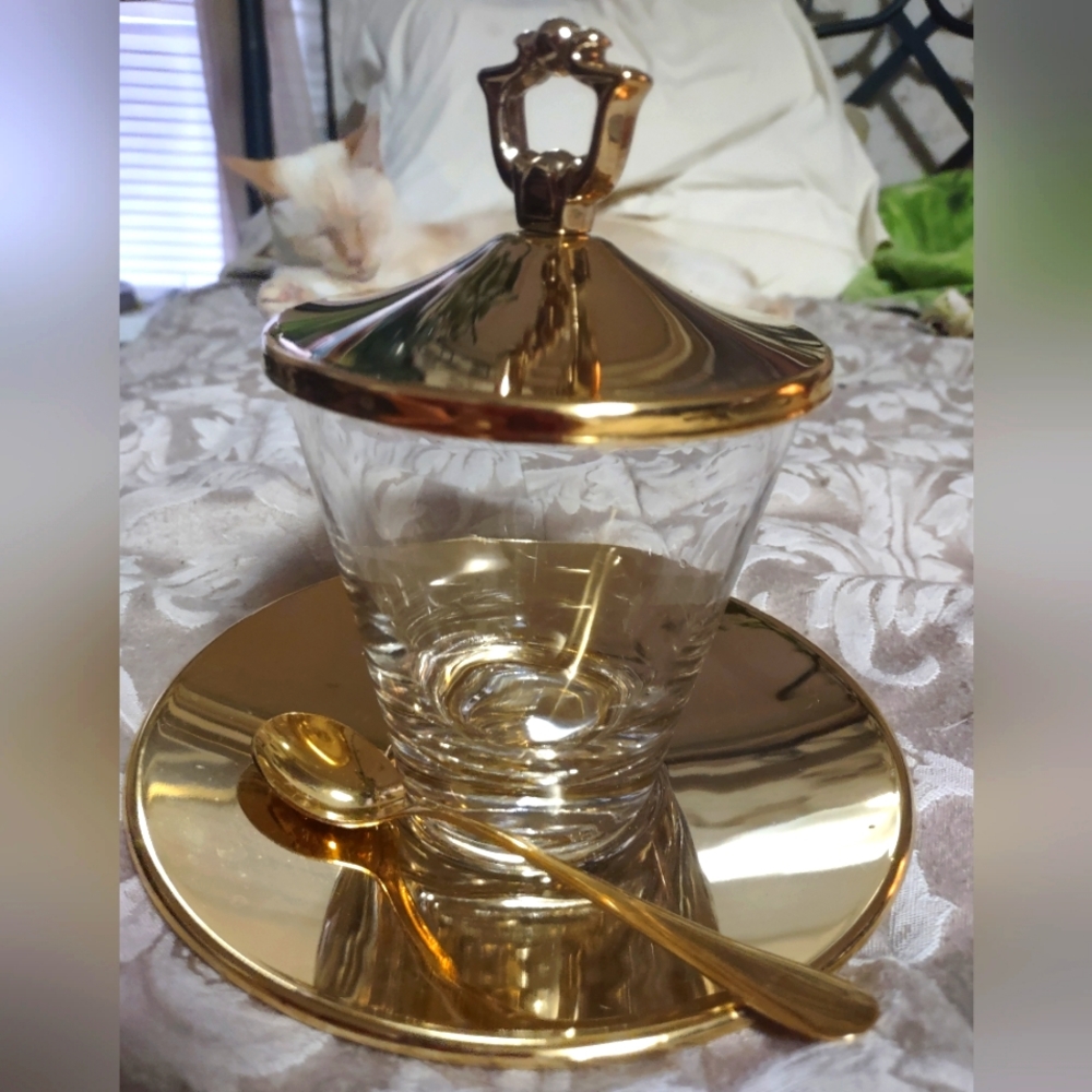 Vintage condiments dish